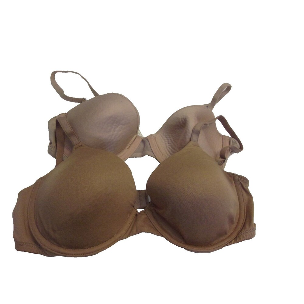 Ellen Tracy Lot of 2 Bras Size 36C Style 59405P Beige Tan Underwire